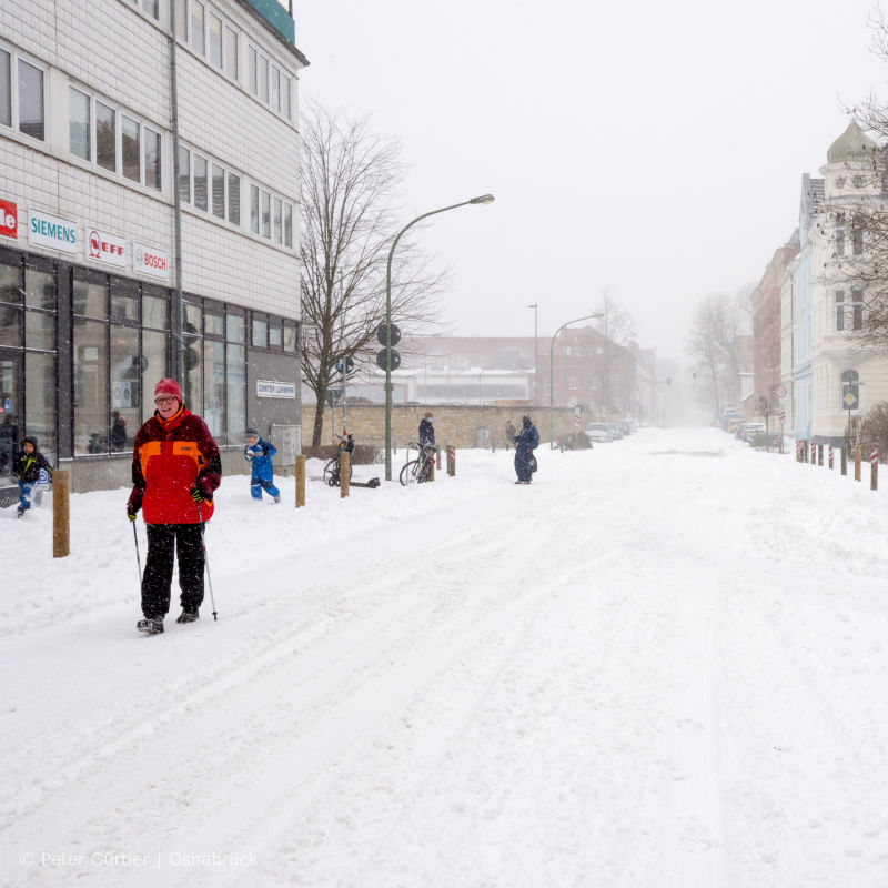 Osnabrück im Schnee versunken